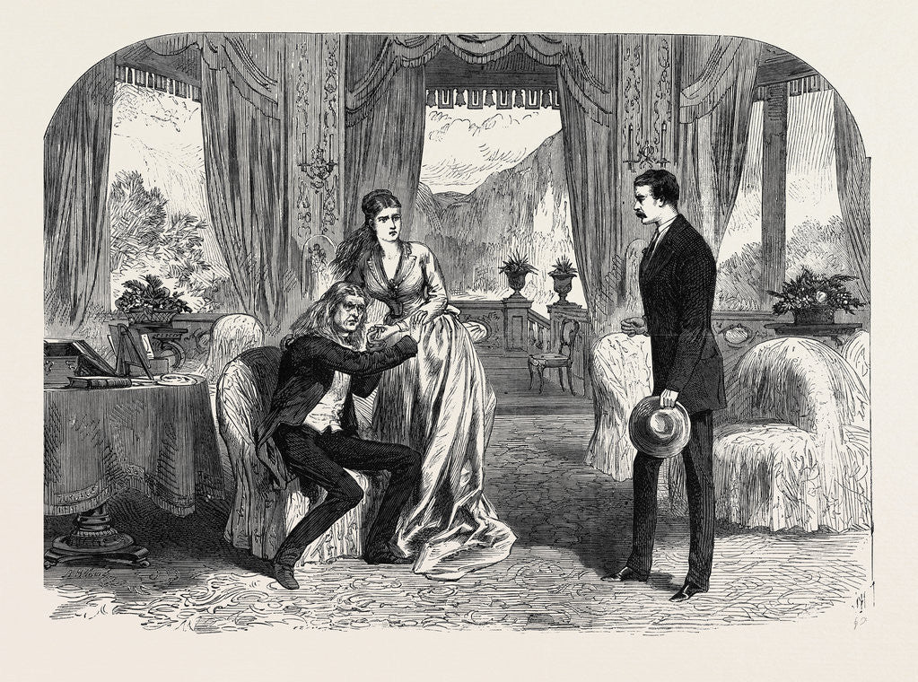 Detail of Scene from a Hero of Romance at the Haymarket Theatre 1868 by Anonymous