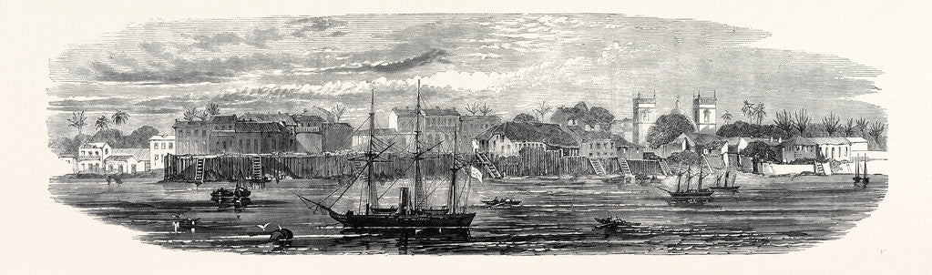Detail of The Town of Cameta in Para South America 1868 by Anonymous