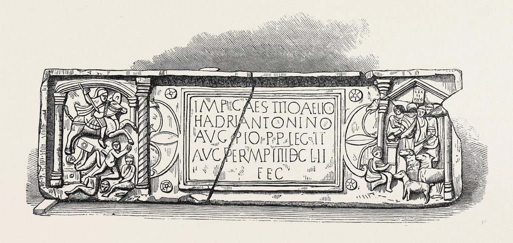 Detail of Roman Legionary Tablet Found at Bridgeness Linlithgowshire 1868 by Anonymous