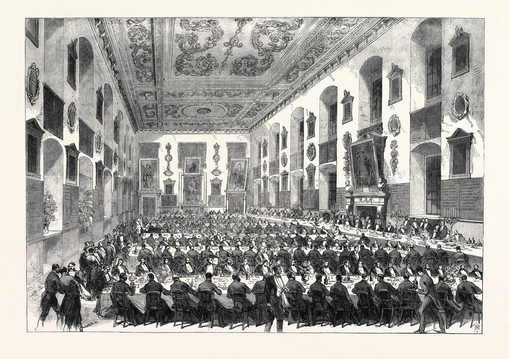 Detail of The Prince of Wales Dining at St. Bartholomew's Hospital 1868 by Anonymous