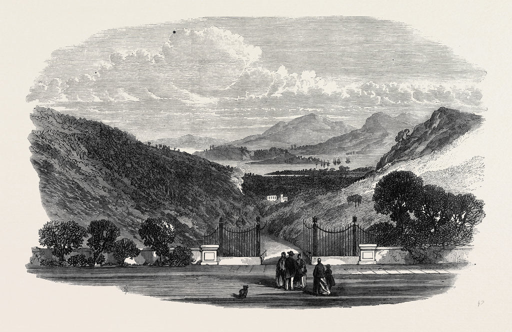 Detail of View of Porto Ferrajo from the Villa Martino Napoleon's Residence Elba 1868 by Anonymous