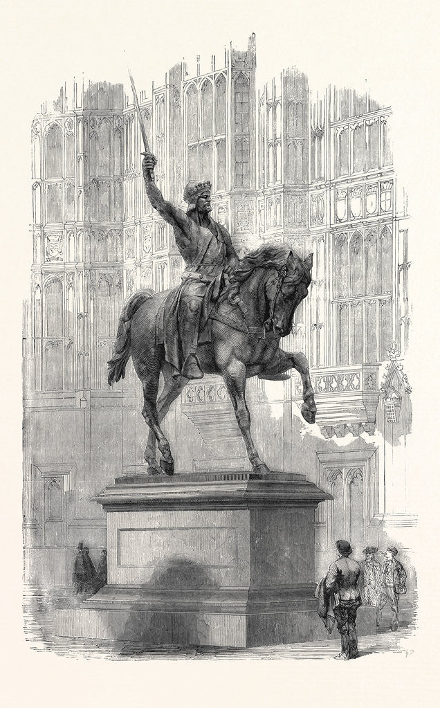 Detail of Colossal Statue of Richard Coeur De Lion, in the Old Palace Yard Westminster by Anonymous