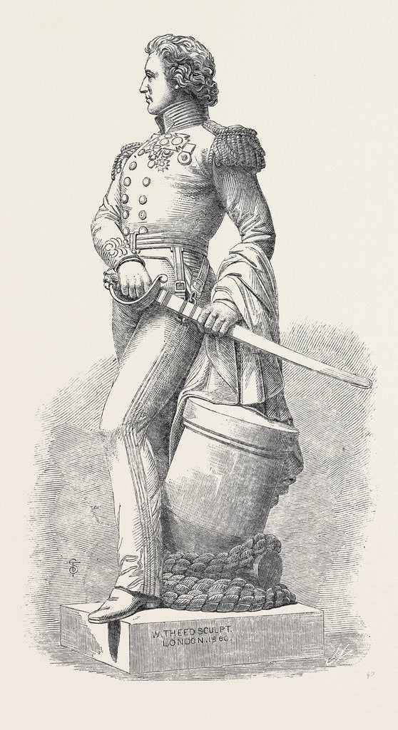 Detail of Statue of the Late Sir William Peel K.C.B. In Greenwich Hospital by Anonymous