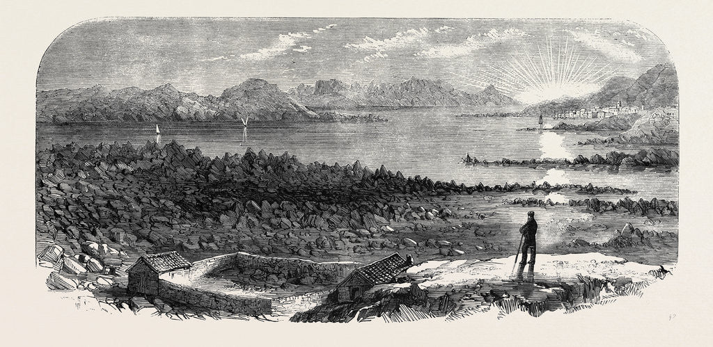 Detail of View from the Platform of Rock at the Back of Garibaldi's House Caprera by Anonymous