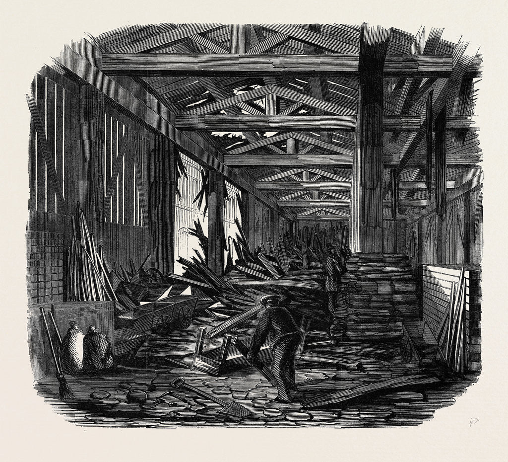 Detail of Scene of the Recent Explosion at the Royal Engineer Establishment Chatham. by Anonymous
