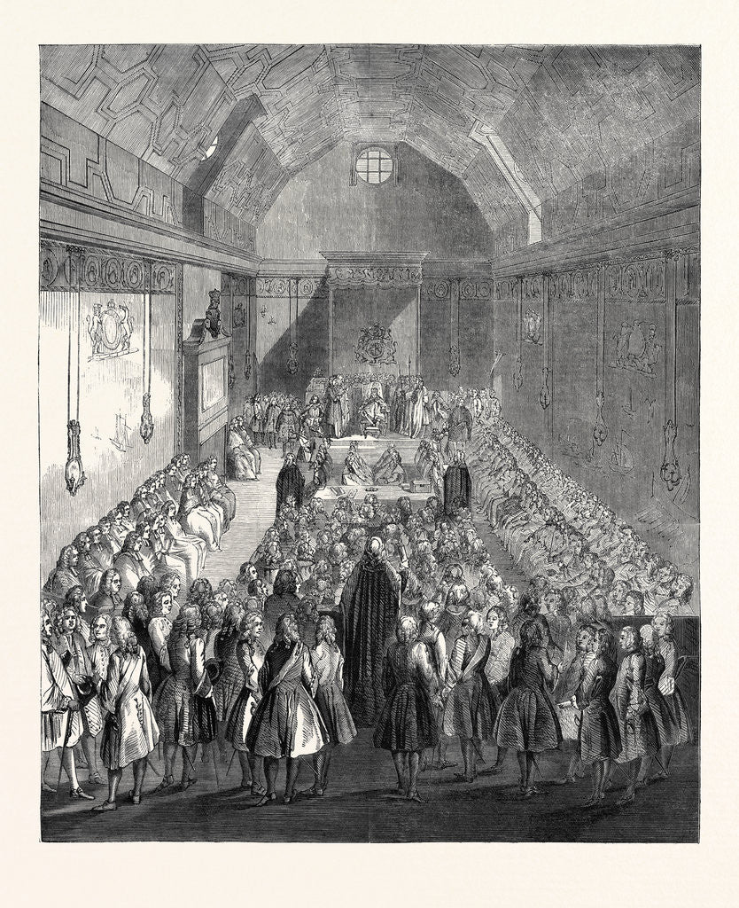 Detail of The House of Lords: Close of the Session 1741-2. by Anonymous