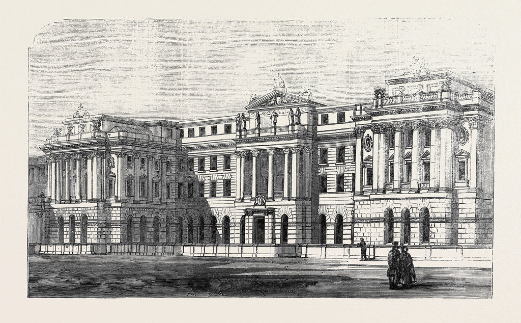 Detail of Inland Revenue Office Somerset House Wellington Street by Anonymous