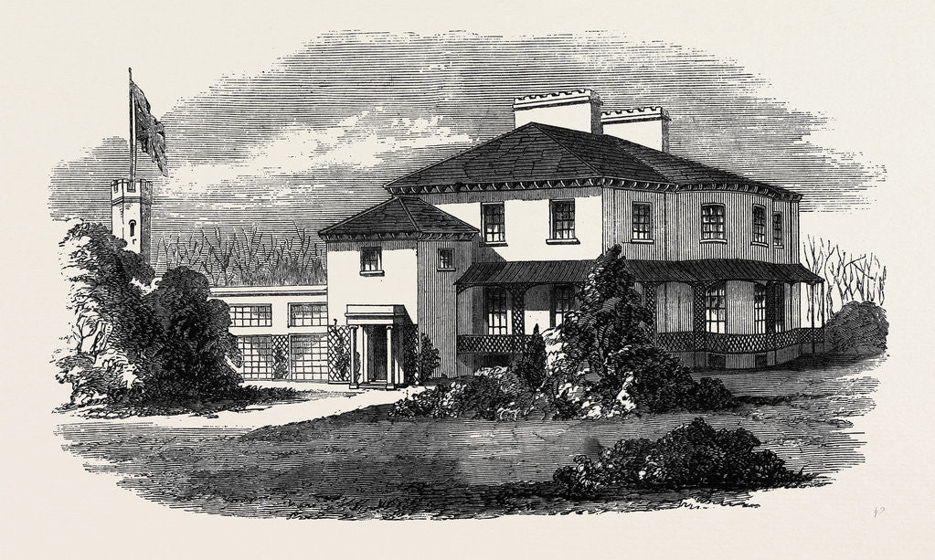 Detail of Villa Marina Douglas the Seat of the New Lieutenant-Governor of the Isle of Man by Anonymous