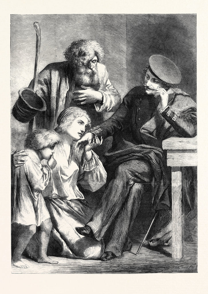 Detail of Russian Noble and Serfs from a Drawing by Yvon by Anonymous