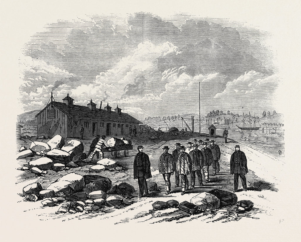 Detail of The Outbreak Among the Convicts at Chatham: The Mess House St. Mary's Island Where the Revolt Began 1861 by Anonymous