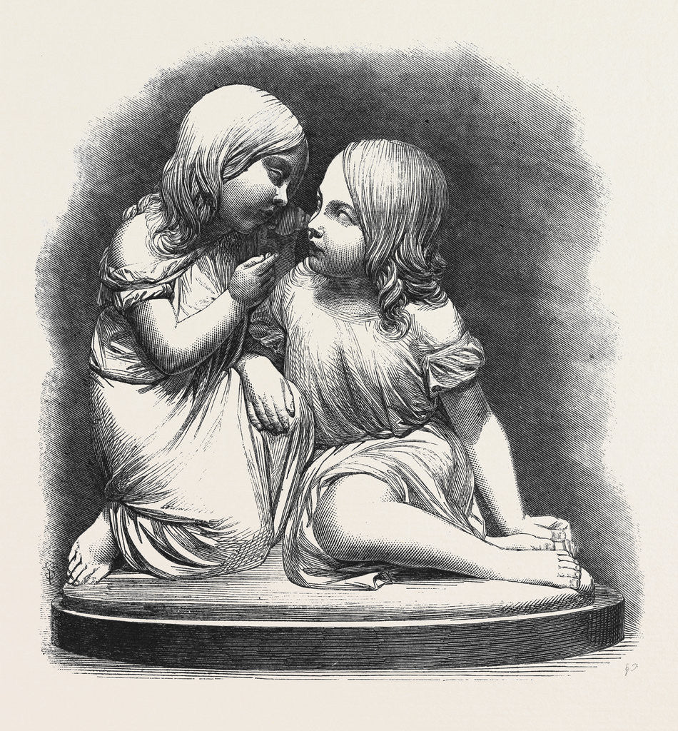 Detail of The Sound of the Shell (Sculpture), in the Exhibition of the Royal Academy 1861 by Anonymous