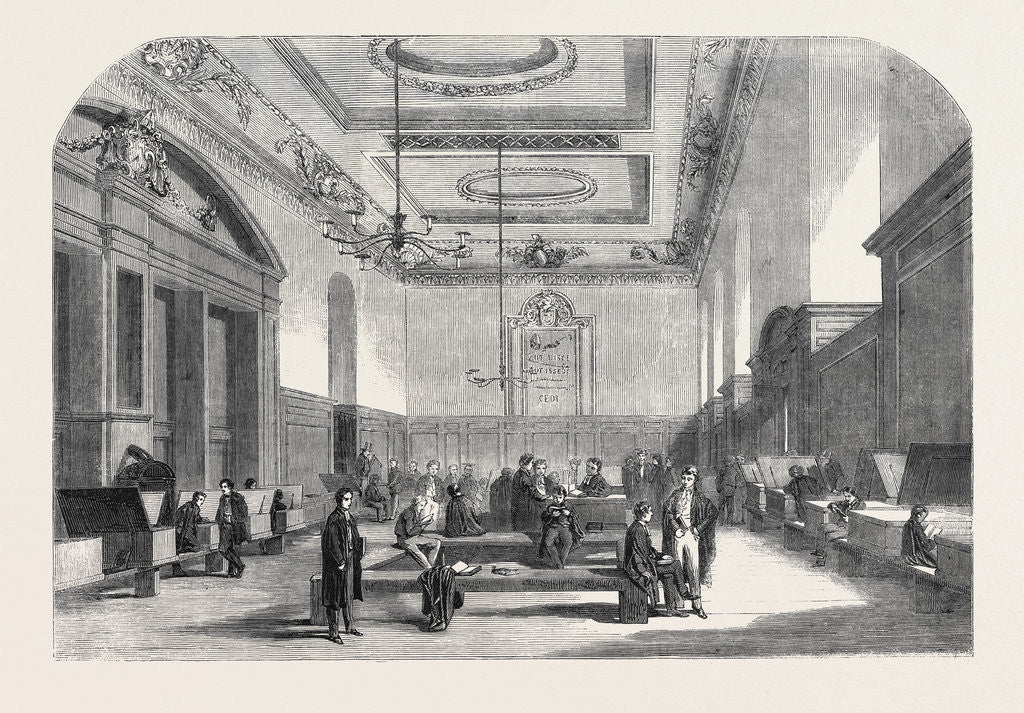 Detail of The Schoolroom of Winchester College by Anonymous