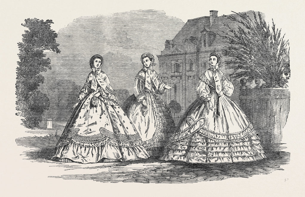 Detail of Paris Fashions for July by Anonymous