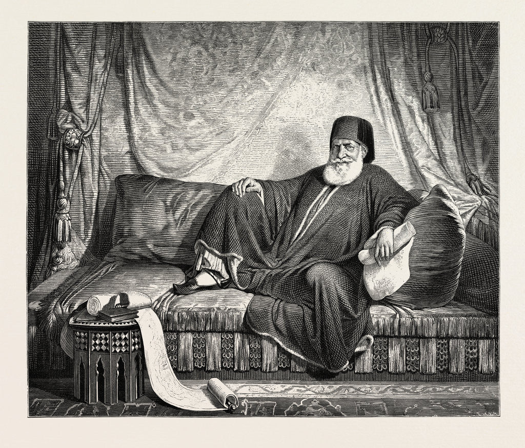 Detail of Mohammed Ali, Egypt Engraving 1879 by Anonymous