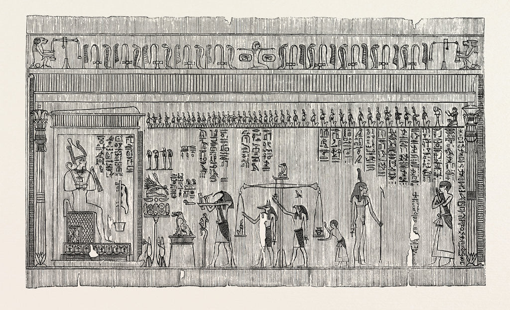 Detail of Representation of the Egyptian Judgment of the Dead by Anonymous