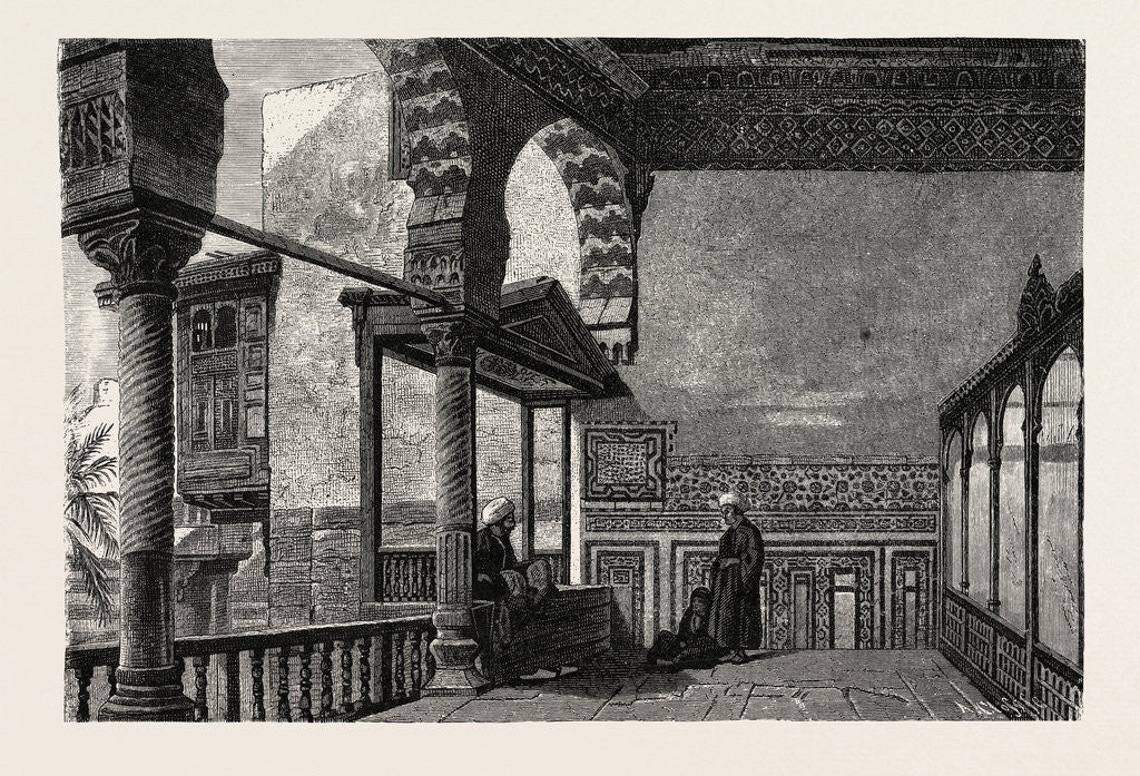 Detail of Open Hall in an Old Mameluke Palace at Cairo by Anonymous