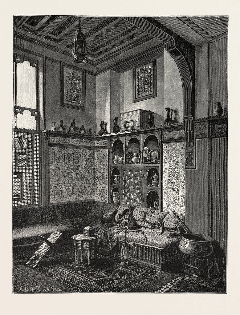 Detail of Painting From Frank Dillon, Noted For His Views of Egypt by Anonymous