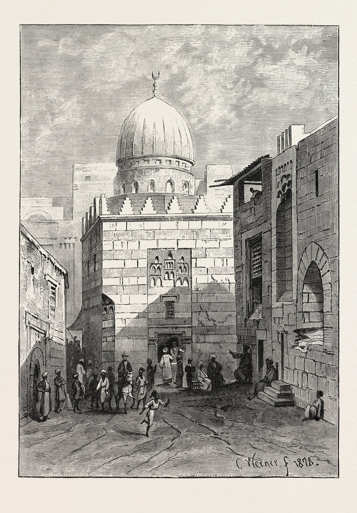 Detail of Street and Mosque by Anonymous