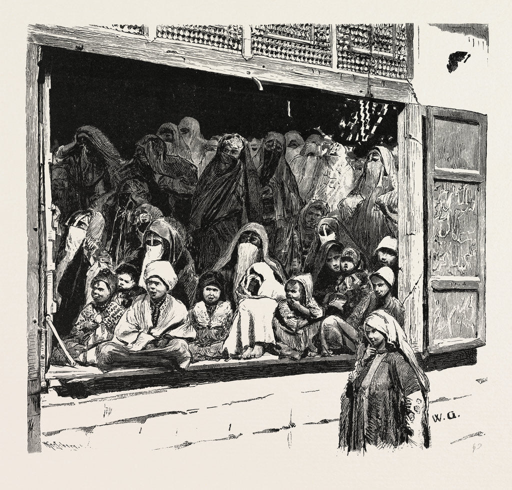 Detail of A Family and Their Guests Waiting For The Mah'mal by Anonymous