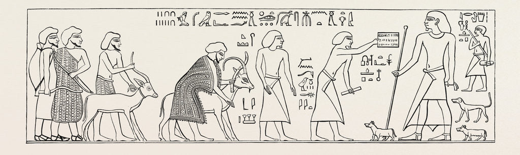 Detail of Semites Entering Into The Nome of Mah by Anonymous