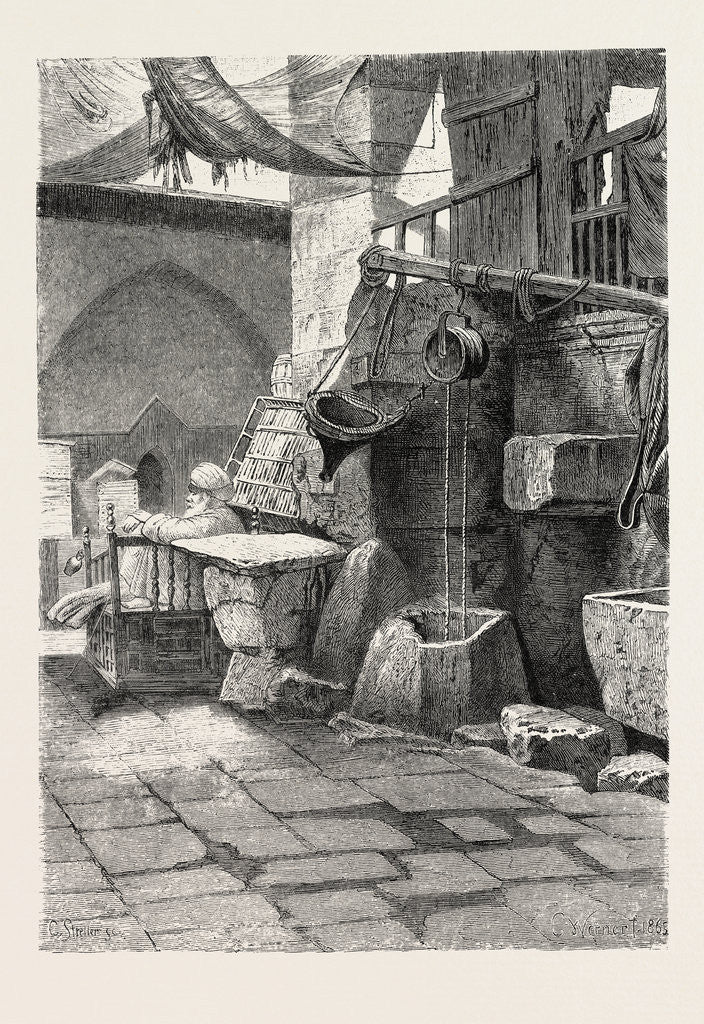 Detail of A Court at Kout by Anonymous