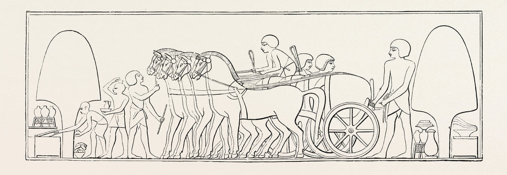 Detail of Four-horse Chariot of a Private Person From Abd-el-kurnah by Anonymous