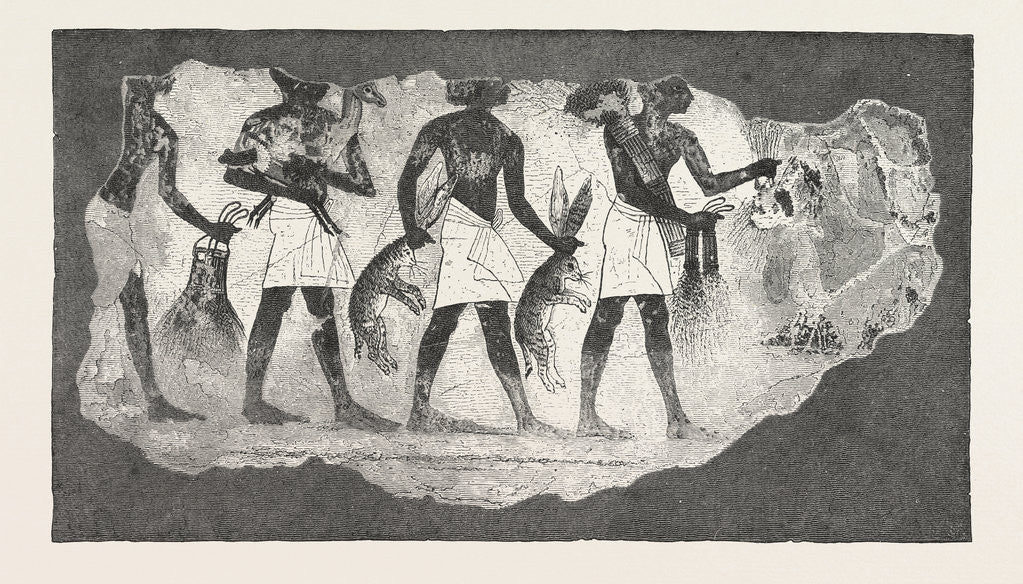 Detail of Dependents Bringing in the Produce of the Land by Anonymous