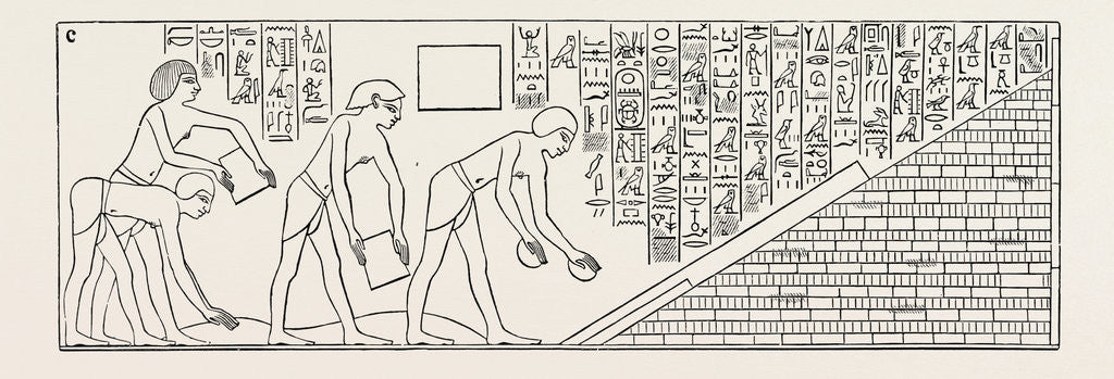 Detail of Prisoners of War Engaged On The Buildings of Thothmes III by Anonymous