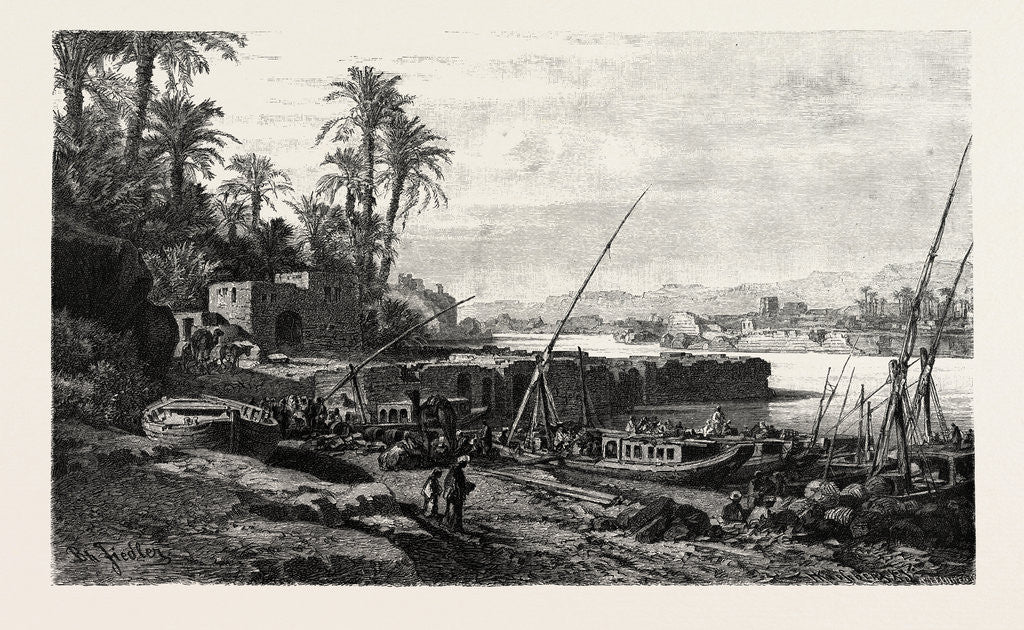 Detail of Port of Assouan by Anonymous