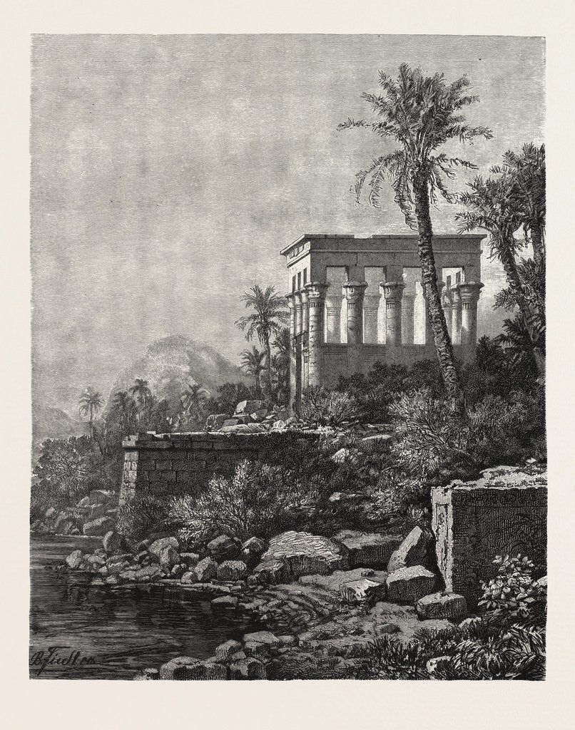 Detail of The Kiosk On The Island of Philae by Anonymous