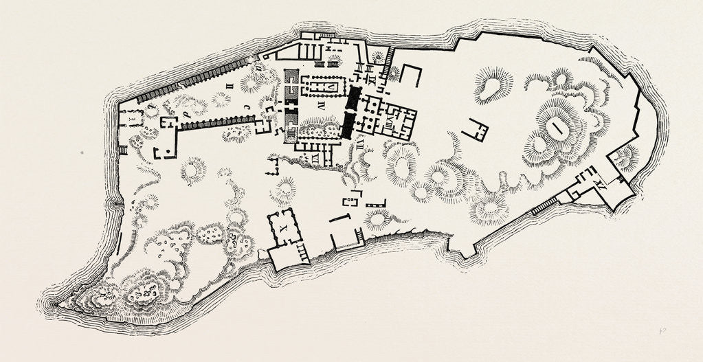 Detail of Plan of the Island of Philae by Anonymous