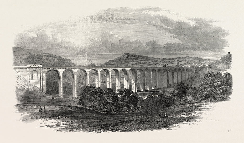 Detail of Great Dee Viaduct, the Shrewsbury Chester Railway by Anonymous