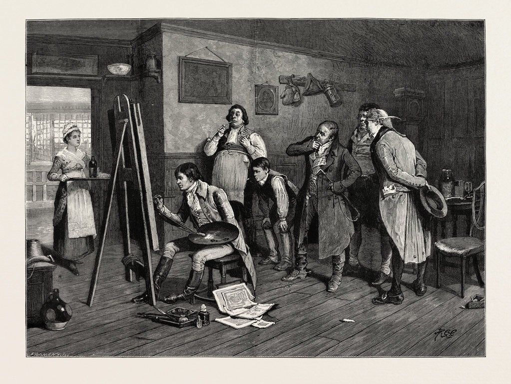 Detail of A New Sign for an Old Score from the Painting by H.G. Glindoni by Anonymous