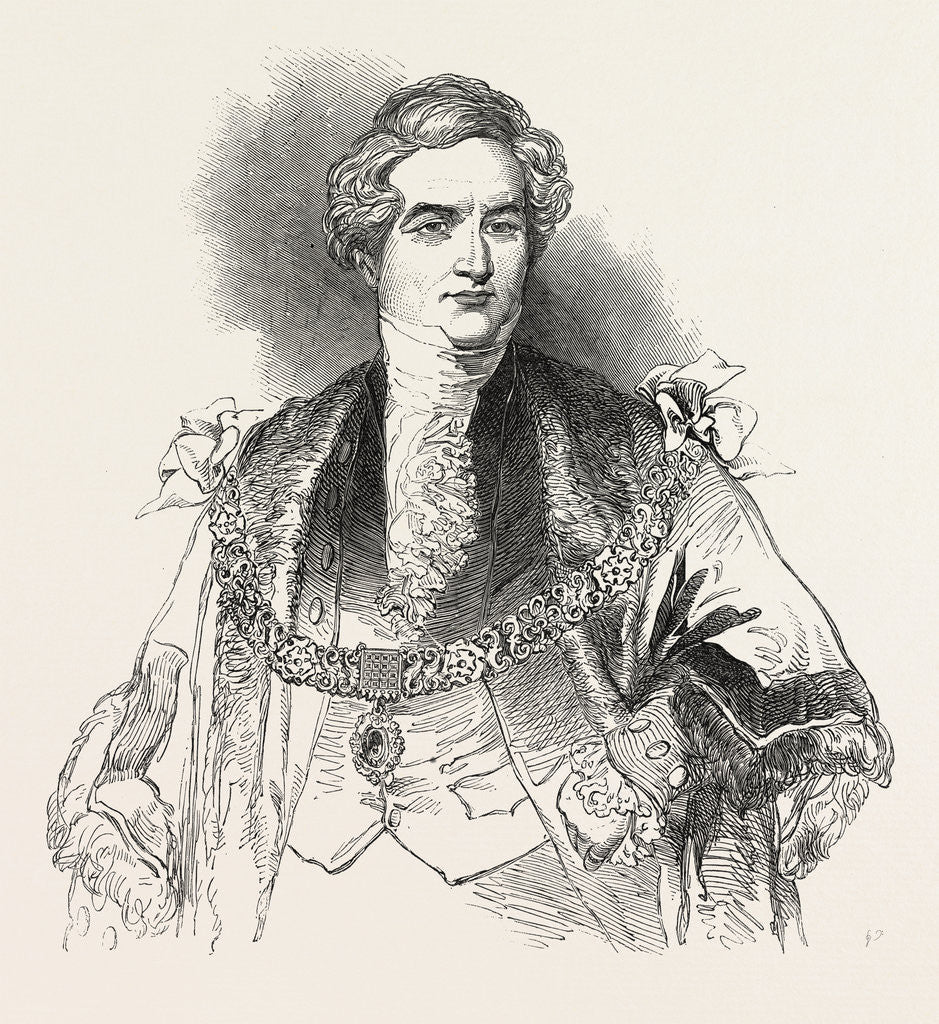 Detail of Right Honourable Lord Mayor, Sir G. Carroll, UK, 1846 by Anonymous