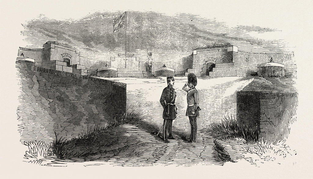 Detail of Interior of Seaford Fort, East Sussex, UK, 1858 by Anonymous