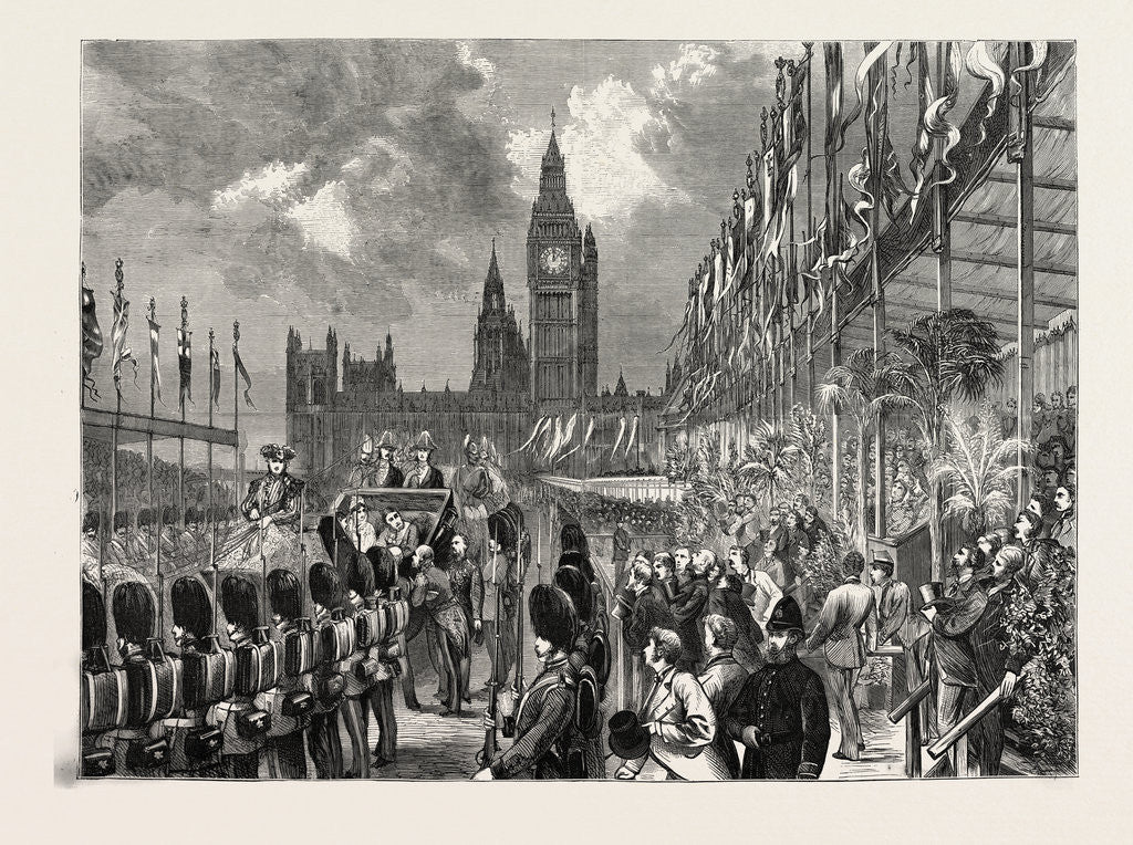 Detail of Opening of the Victoria Embankment by the Prince of Wales and Princess Louise, London, 1870 by Anonymous