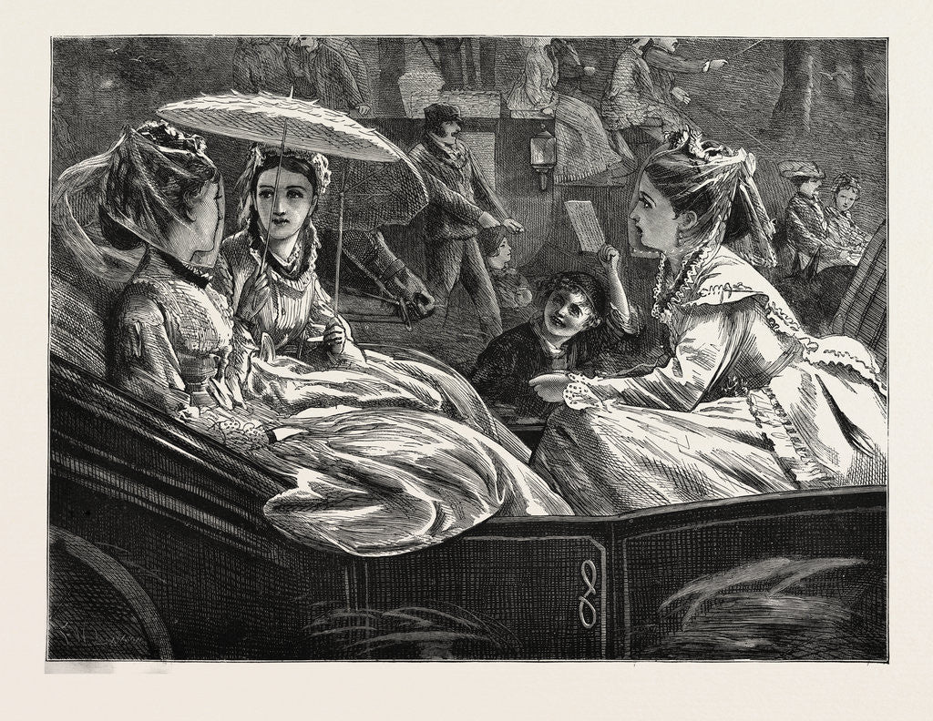 Detail of On the Road to Goodwood, UK, 1870 by Anonymous