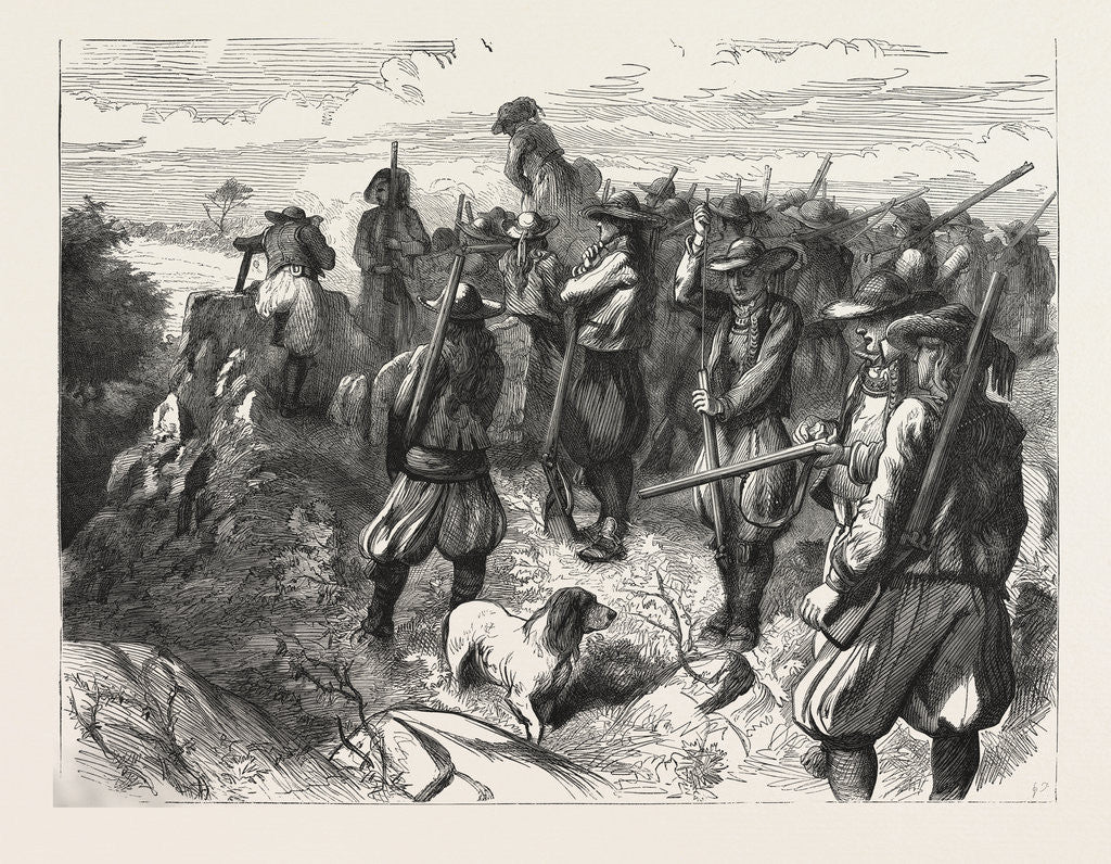 Detail of A Shooting Match in Brittany, France, 1870 by Anonymous