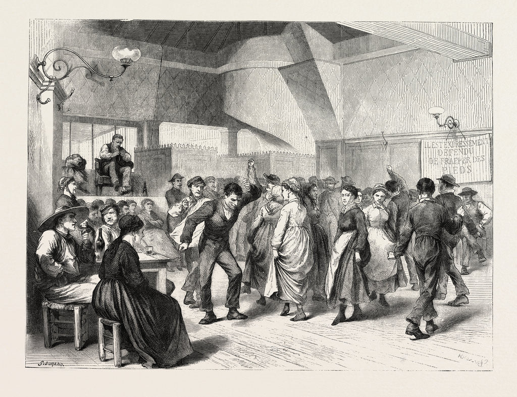 Detail of Auvergnats' Ball in Paris, France by Anonymous