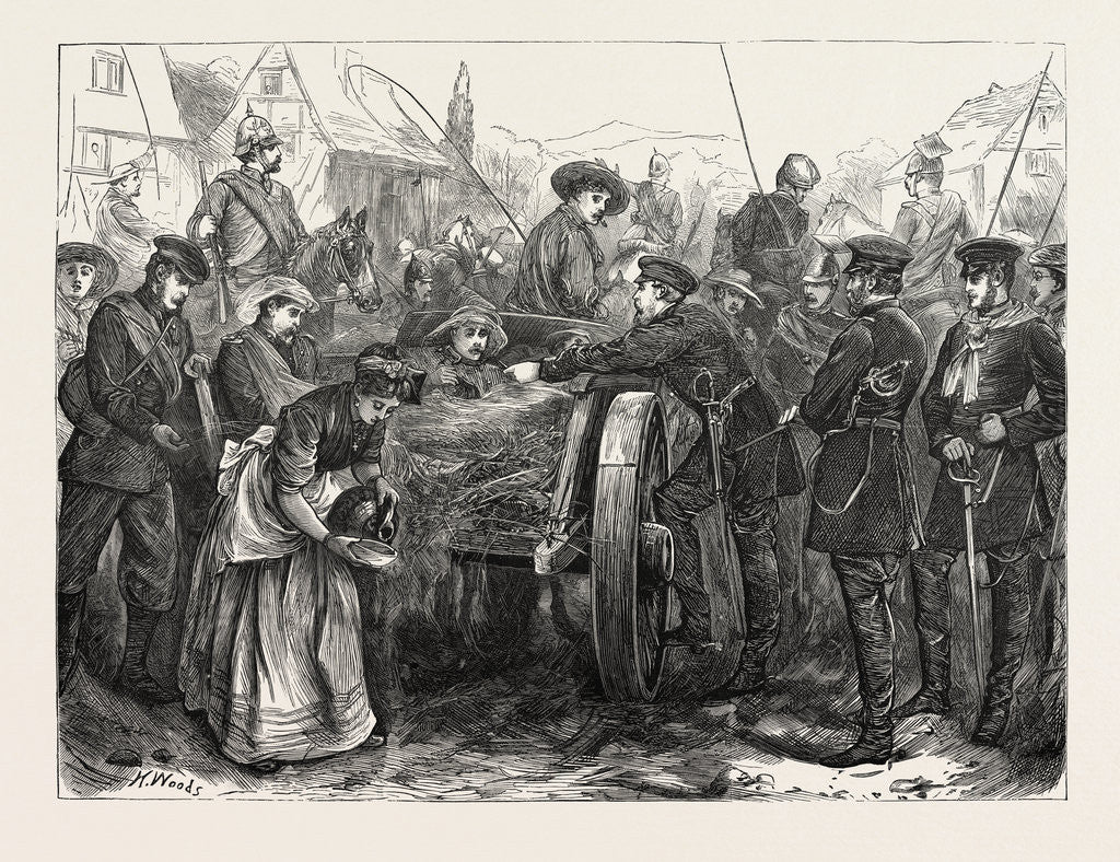 Detail of The Crown Prince Visiting the Wounded, 1870 by Anonymous