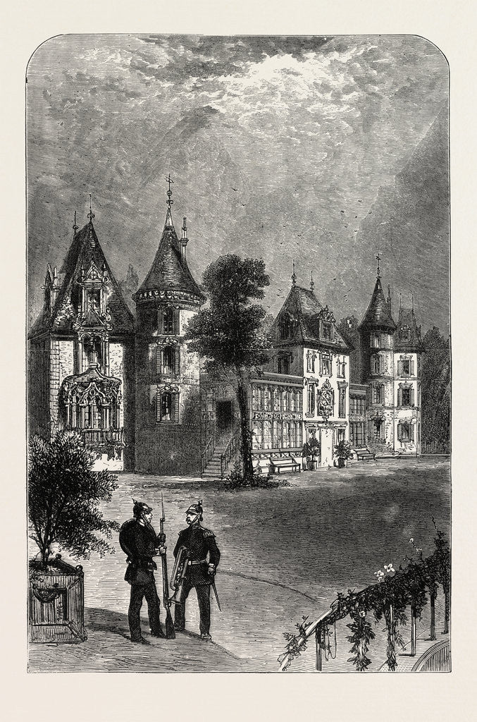 Detail of Chateau Bellevue: Meeting Place of the Emperor and King of Prussia, 1870 by Anonymous