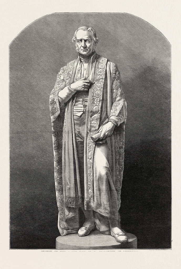 Detail of Statue of the Right Hon. W.E. Gladstone at Liverpool, UK, 1870 by Anonymous