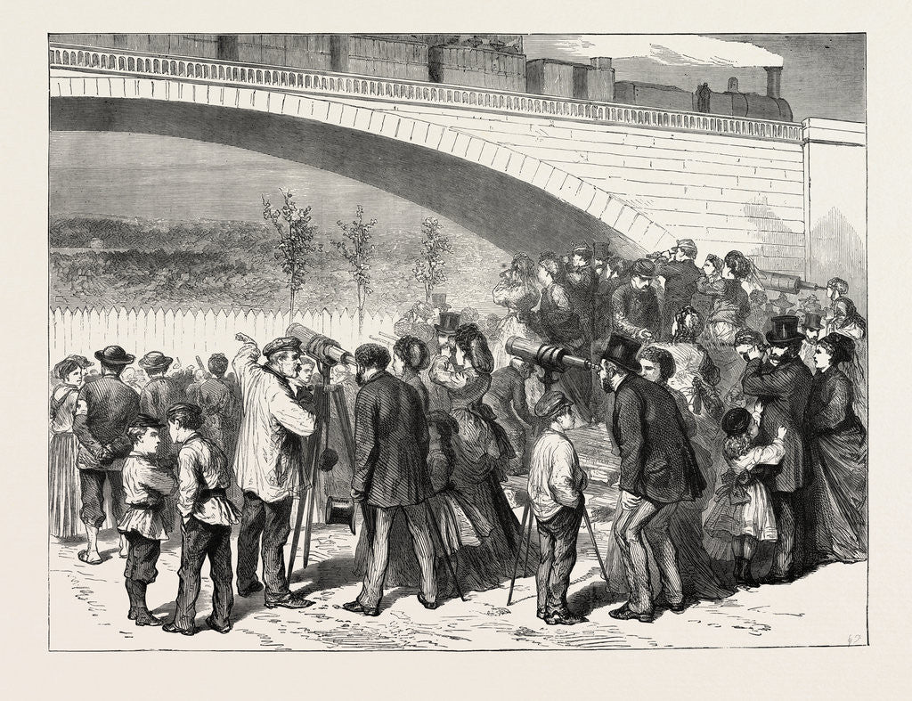 Detail of Inside Paris, France: Two Sous for a Peep at the Prussians, 1870 by Anonymous
