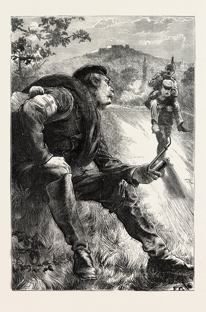 Detail of Before Paris: Johanniter Waiting for the Wounded, 1870 by Anonymous