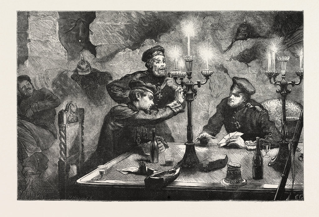 Detail of A Quiet Game at Cards, 1870 by Anonymous