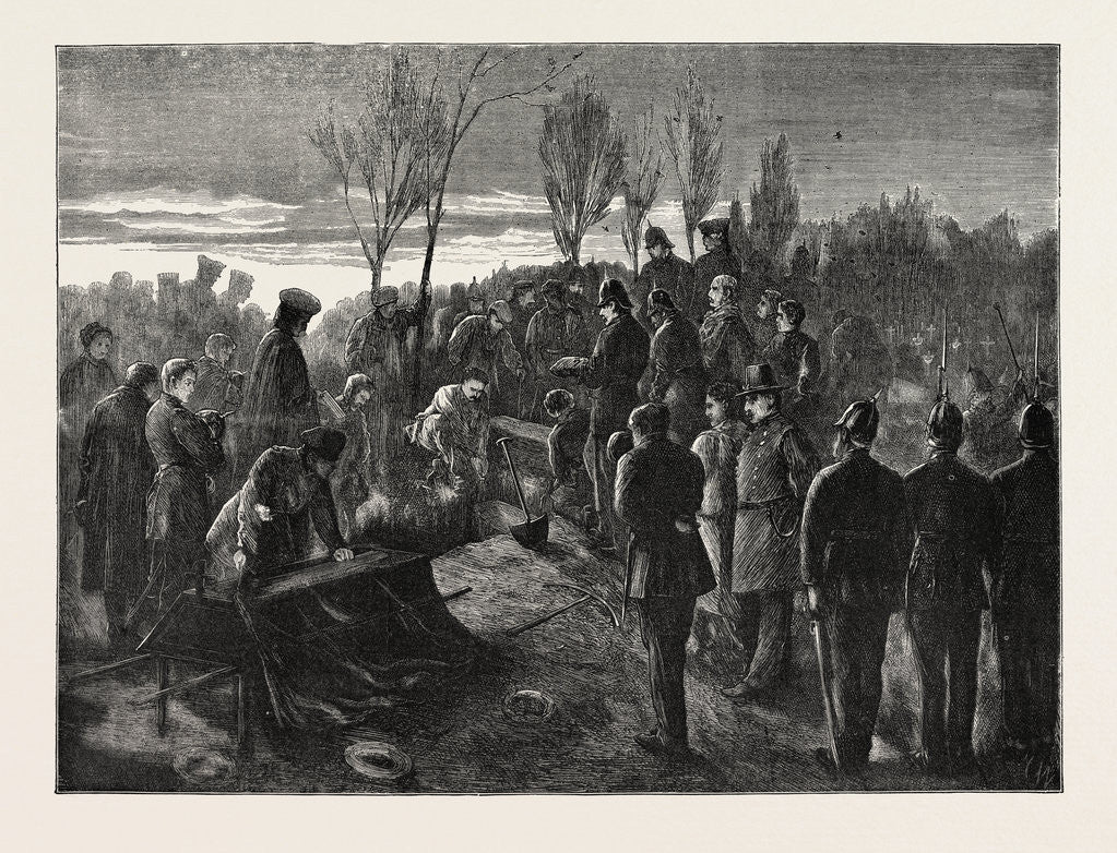 Detail of Before Paris: An Officer's Funeral for God, King, and Fatherland, 1870 by Anonymous