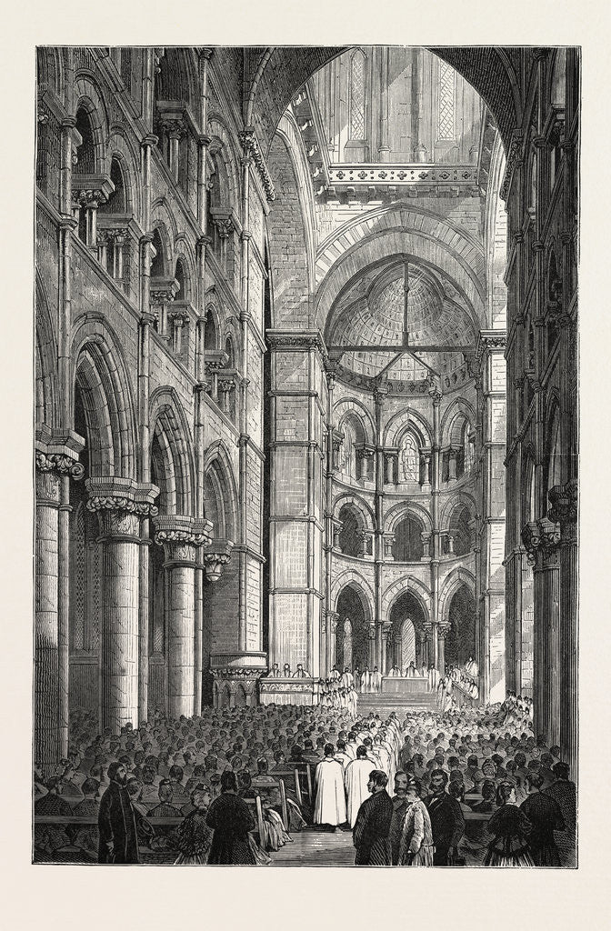 Detail of The Cathedral of St. Finn Barr, Cork, 1870 by Anonymous