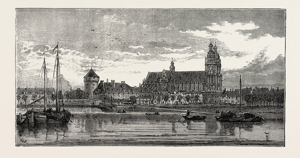 Detail of Tours Cathedral, France, 1870 by Anonymous