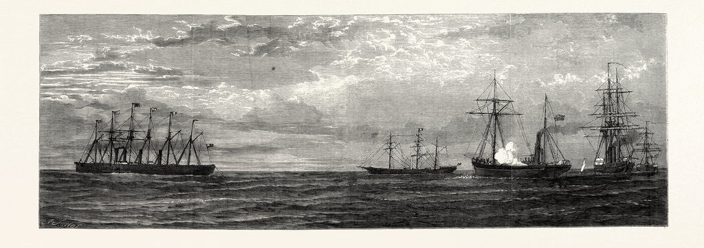 Detail of The Final Departure of the Great Eastern, 1865 by Anonymous