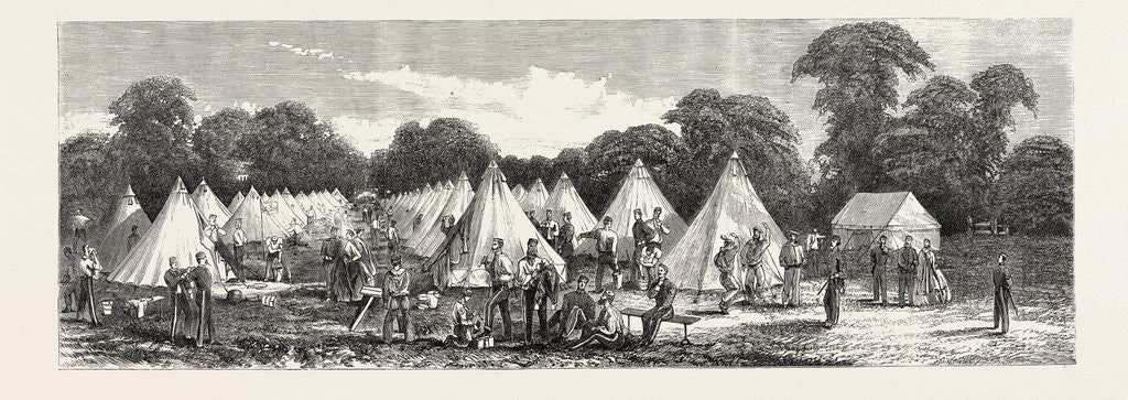 Detail of The Volunteer Artillery Camp at Shoeburyness, UK, 1865 by Anonymous